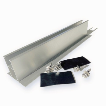 Sisteme de montaj - Sina minirail 6cm inaltime x 35cm prindere panouri cu garnitura + 4 suruburi LP