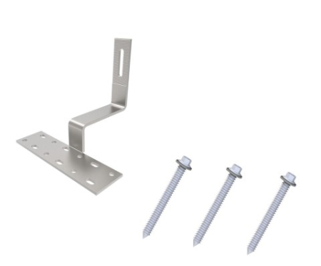 Sisteme de prindere - Carlig fix prindere panou fotovoltaic pe tigla + 3 suruburi LP