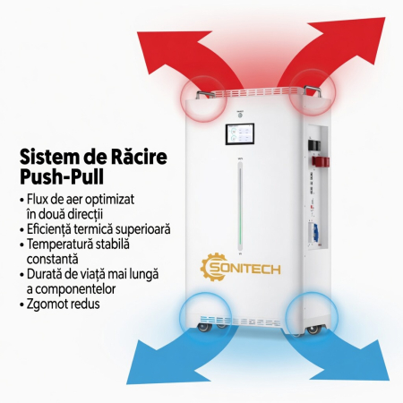 Acumulator LiFePO4 Sonitech BR-PC-LV 16kWh 51.2V Push-Pull Cooling [4]