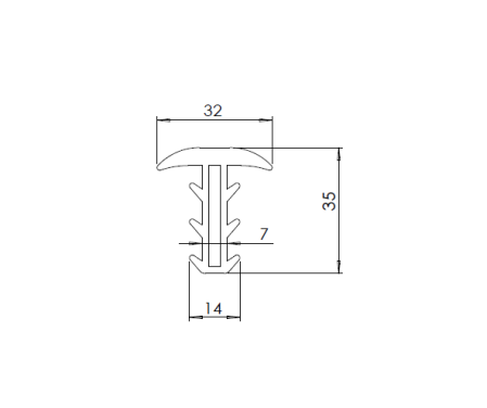 Banda etansare carport EPDM L=10m pentru panouri fotovoltaice [2]