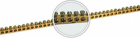 Busbar Șine Conexiuni - BARA NUL 1M 6X8mm M4X8 GK043 133 L
