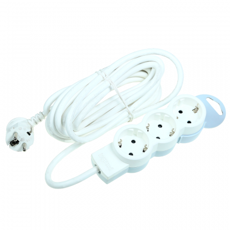 Prize, întrerupătoare, detectoare de mișcare și accesorii - Bloc multipriza Legrand 695003, 3x2P+T , 5 m, alb