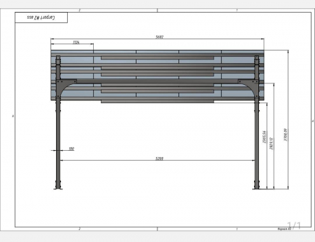 Carport solar fara panouri fotovoltaice pentru 2 locuri de parcare - 6.6kW [5]