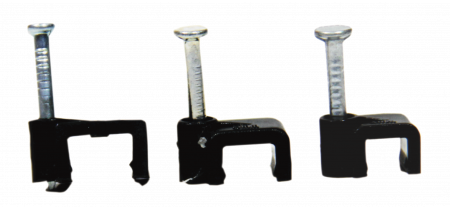 Accesorii - CLIPS PLASTIC PATRAT NEGRU 4mm Pret/Set/100 buc.