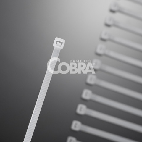 Coliere de plastic - Colier de plastic pentru cabluri 80x2.4 Alb