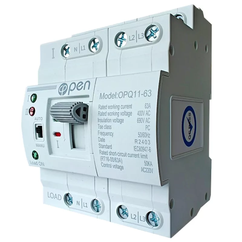 ATS / Comutatoare Transfer - Comutator Automat de Transfer ATS Trifazat Slim 2 Surse 63A Open