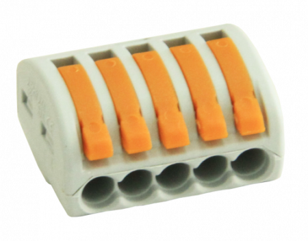 Busbar Șine Conexiuni - CONECTOR RAPID CLIPSARE CONDUCTOR FLEXIBIL 5X0,75-4 MMP