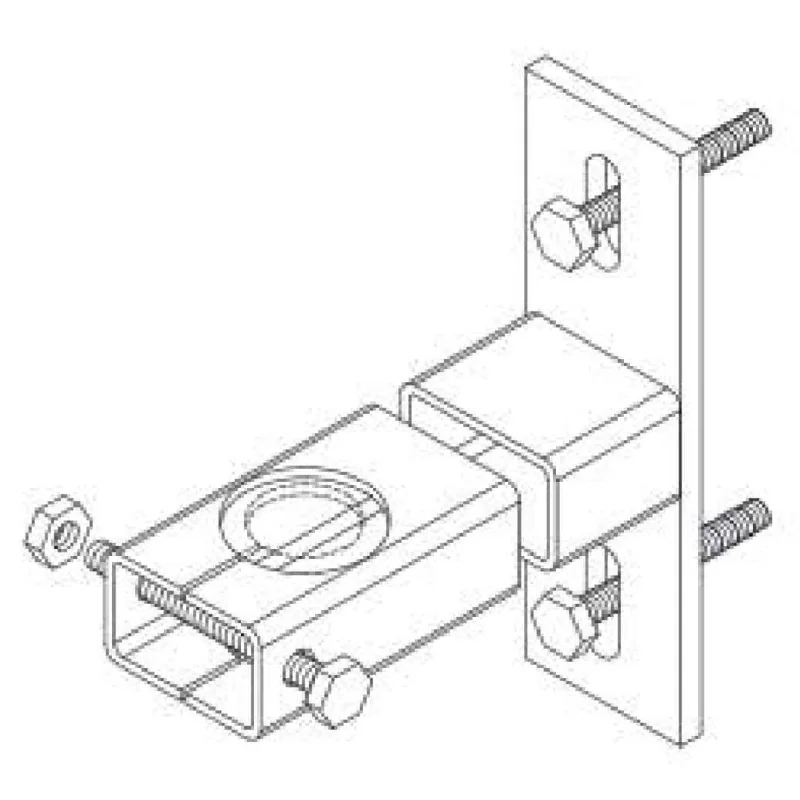 Montaj Lateral Catarg - Consola Talpa Verticala 150mm Catarg Simplu Phi33.7mm Paratrasnet