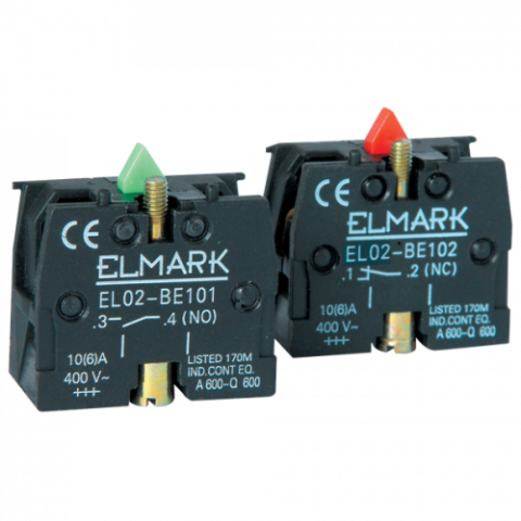 Contacte - Contact NO Verde, ELM-401001, Elmark