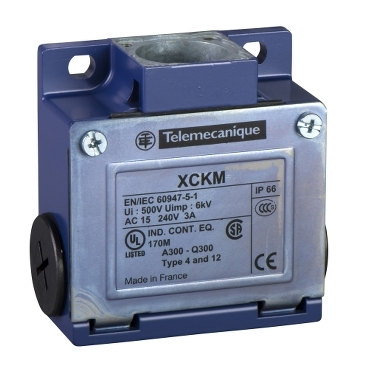 Limitatori - Corp limitator, 1NO + 1NC, salt al curentului de iesire, M20, ZCKM1, Schneider Electric