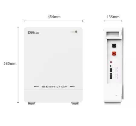 DAH Solar DH-A05 | Acumulator LiFePO4 5 kWh | 51.2V 100Ah | 6000 Cicluri [2]