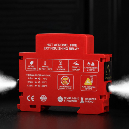 Dispozitiv de stingere a incendiilor cu aerosol pentru tablouri 0.3 m³ [1]