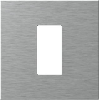 Prize, întrerupătoare, detectoare de mișcare și accesorii - EDGE Rama decorativa metal 1/2M argintie pentru elemente modulare MODUL