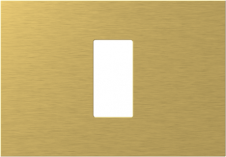 Prize, întrerupătoare, detectoare de mișcare și accesorii - EDGE Rama decorativa metal 1/3M aurie pentru elemente modulare MODUL