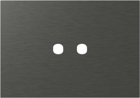 Prize, întrerupătoare, detectoare de mișcare și accesorii - EDGE Rama decorativa metal 2/3M antracit pentru buton EDGE