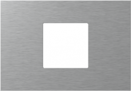 Prize, întrerupătoare, detectoare de mișcare și accesorii - EDGE Rama decorativa metal 2/3M argintie pentru elemente modulare MODUL