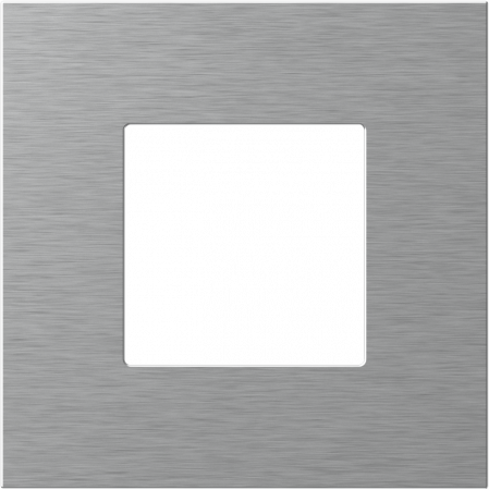 Prize, întrerupătoare, detectoare de mișcare și accesorii - EDGE Rama decorativa metal 2M argintie pentru elemente modulare MODUL