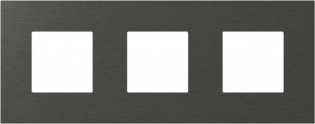 Prize, întrerupătoare, detectoare de mișcare și accesorii - EDGE Rama decorativa metal 3x2M antracit pentru elemente modulare MODUL