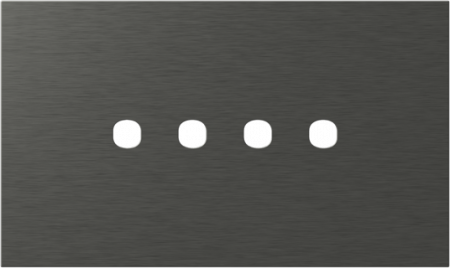 Prize, întrerupătoare, detectoare de mișcare și accesorii - EDGE Rama decorativa metal 4M antracit pentru buton EDGE