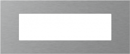 Prize, întrerupătoare, detectoare de mișcare și accesorii - EDGE Rama decorativa metal 7M argintie pentru elemente modulare MODUL