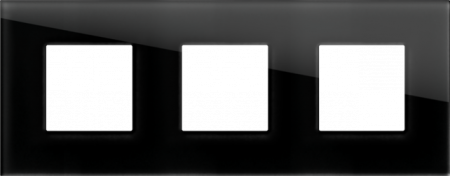 Prize, întrerupătoare, detectoare de mișcare și accesorii - EDGE Rama decorativa sticla 3x2M neagra pentru elemente modulare MODUL