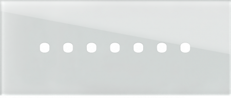 Prize, întrerupătoare, detectoare de mișcare și accesorii - EDGE Rama decorativa sticla 7M alba pentru buton EDGE