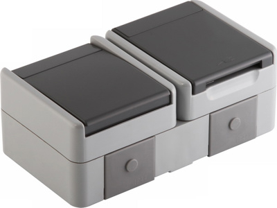 Prize - Fontana Priza simpla+intr. cap scara orizontal PT