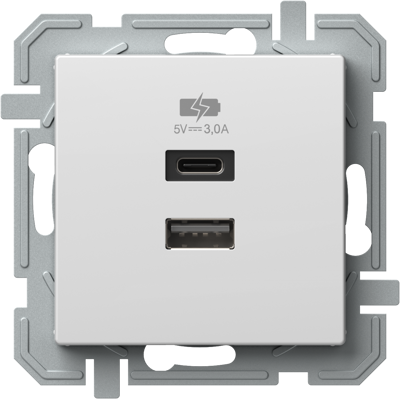 Prize multimedia - Incarcator USB 5V 3,0 TI alb