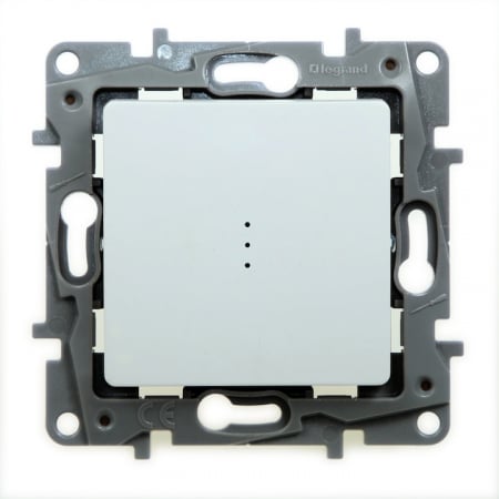 Prize, întrerupătoare, detectoare de mișcare și accesorii - Intrerupator scara cu led 10A NILOE Alb 664510-Legrand