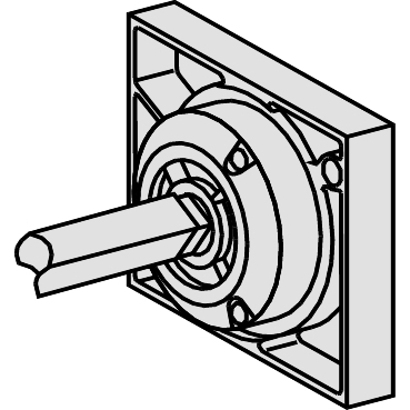 Protecția circuitelor, protecții diferențiale și descărcătoare - Maner rotativ dreapta, pt. INS250/INV100 - 250, Culoare Neagra, 31057, Schneider Electric