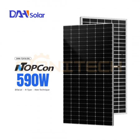 Panouri Fotovoltaice - Panou Fotovoltaic DAH Solar DHN-72X16/DG 590W TOPCon Dublu Sticla