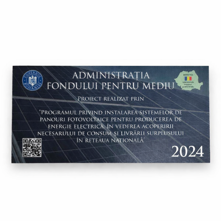 FOTOVOLTAICE - Panou informare Casa Verde 2024