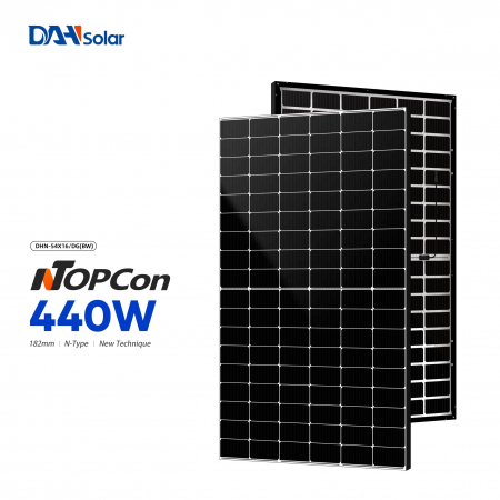 Panouri Fotovoltaice - Panouri fotovoltaice Bifaciale DAH Solar 440W DHN-54X16(BW) N-Type TopCon