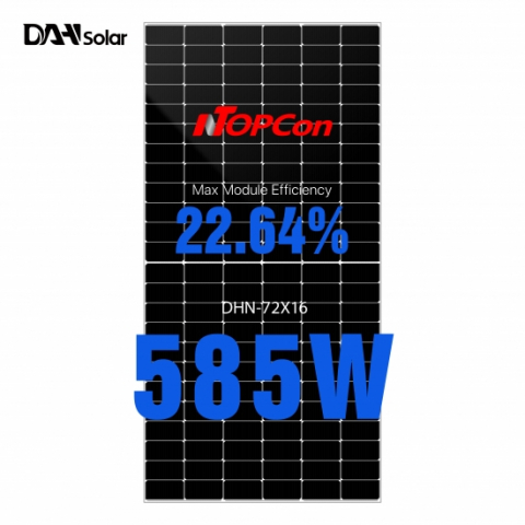 Panouri Fotovoltaice - Panouri fotovoltaice DAH Solar DHN-72X16(BW) 585W N-Type TopCon