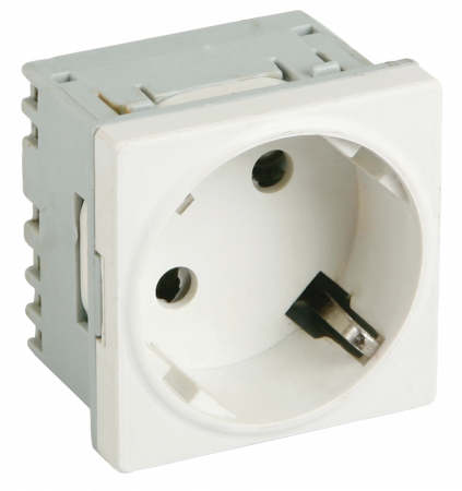 Altele - PRIZA MODULARA ALB SCHUKO TRECERE 45x45 