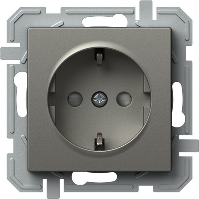Prize - Priză SCHUKO 2P+E 16A 250V~, plug-in, titan