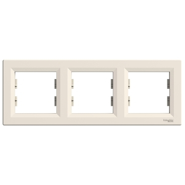 Prize, întrerupătoare, detectoare de mișcare și accesorii - Rama Tripla Alba Asfora, EPH5800323, Schneider Electric - Schneider