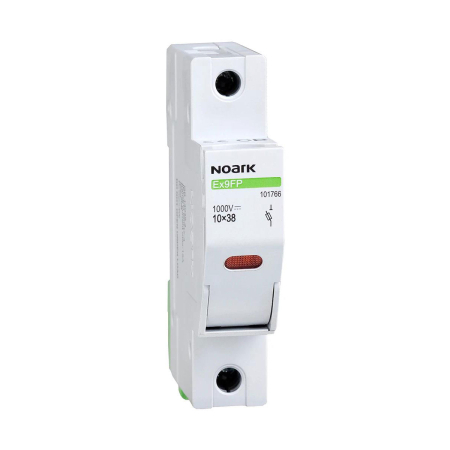 FOTOVOLTAICE - Separator cu fuzibil 1P, 30A, 1000V DC, 10x38 mm, cu semnalizare LED, Noark 101766, pentru sisteme fotovoltaice