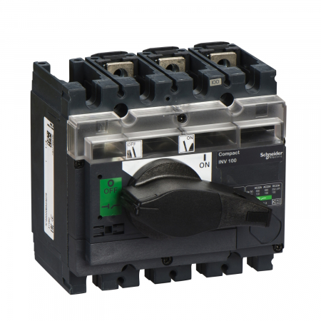 Separatoare - Separator de sarcina decuplare vizibil Interpact INV100, 3 poli, 100A, 31160, Schneider Electric