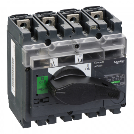 Separatoare - Separator de sarcina decuplare vizibil Interpact INV250, 4 poli, 250A, 31167, Schneider Electric