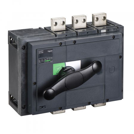 Protecția circuitelor, protecții diferențiale și descărcătoare - Separator de sarcina Interpact INS1250, 3 poli, 1250A, 31334, Schneider Electric