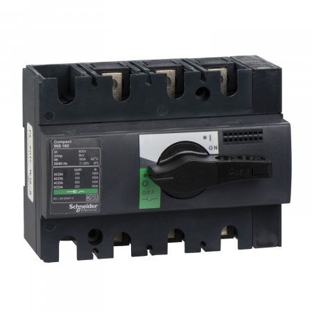 Separatoare - Separator de sarcina Interpact INS160, 3 poli, 160A, 28912, Schneider Electric