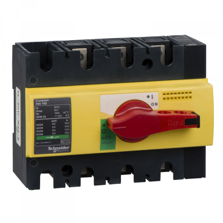 Separatoare - Separator de sarcina Interpact INS160, 3 poli, 160A, 28928, Schneider Electric