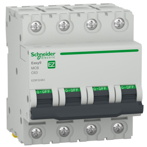 Întrerupătoare automate și accesorii - Siguranta Automata 4P 63A C, EZ9F32463, Schneider Electric - Schneider
