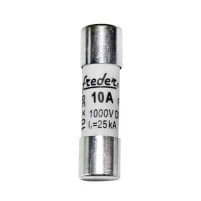 Componente Electrice - Siguranță fuzibilă 10A, 10x38 mm, Freder 88-8100, pentru sisteme fotovoltaice