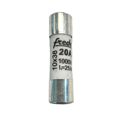 Componente Electrice - Siguranță fuzibilă 20A, 10x38 mm, Freder 88-8200, pentru sisteme fotovoltaice