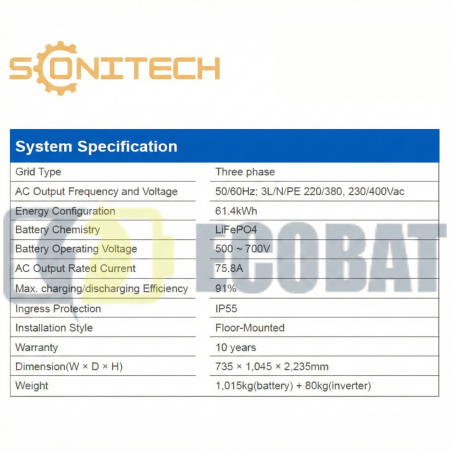 Sistem Stocare Deye GE-F60 HV 61.44 Kwh IP65 [3]