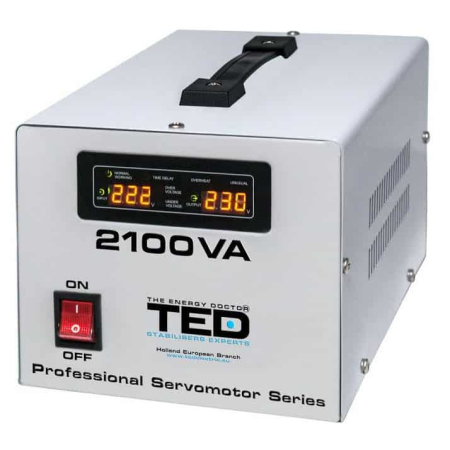 Monofazate - Stabilizator retea maxim 2100VA-SVC cu servomotor monofazat TED000132
