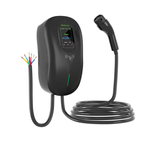 Stații de încărcare AC mașini electrice - Stație de încărcare AC mașini electrice trifazică, 11kW, 1 conector Tip 2, 16A, IP65, Wallbox S02EU11K.N negru