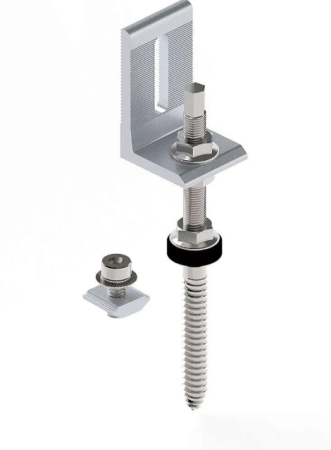 Sisteme de prindere - Surub de fixare 250mm panouri fotovoltaice pe tabla + profil L + Bolt LP